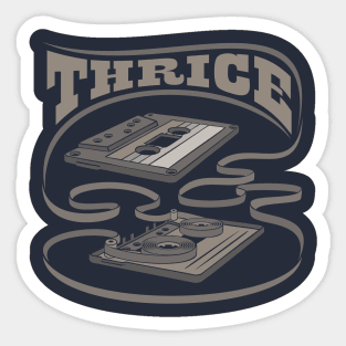 Thrice exposed Cassette Sticker